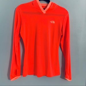 The North Face Hooded Shirt Athletic Neon Coral Sm